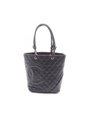 Chanel Tote Cambon Line Black Leather